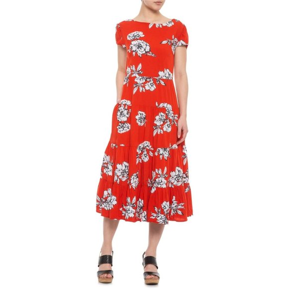NWT Free People Floral Tiered Rita Midi Dress - Picture 6 of 12